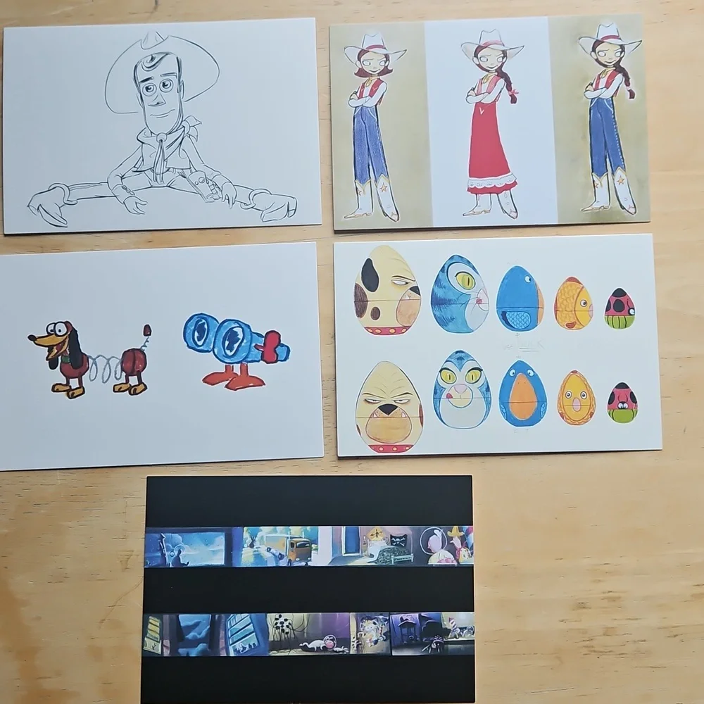Toy Story Character Art Postcards